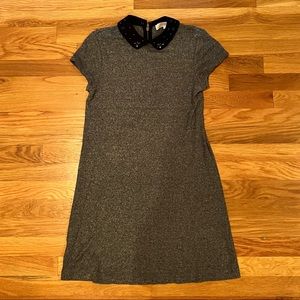 Loft mini dress with jeweled collar